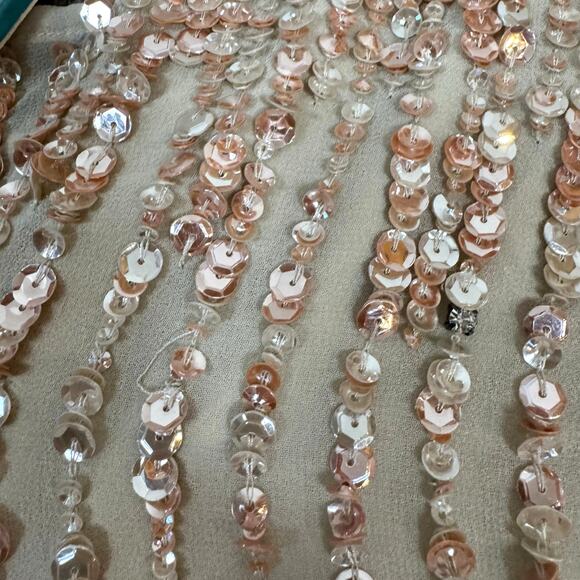 Mac Duggal NWT Size 6 Nude High Neck Embellished Belt Dress Wedding 10509 $298 - Picture 5 of 16